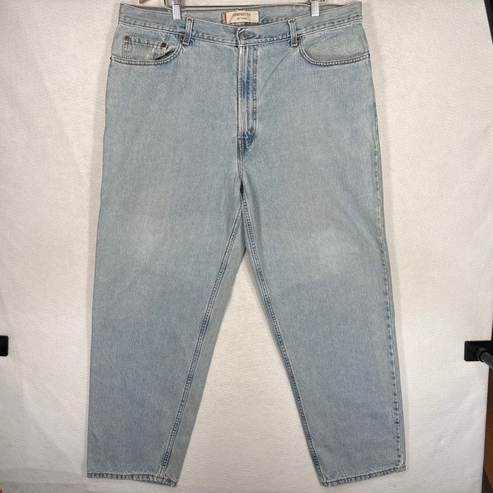 Levis 560 Comfort Fit Jeans Light Wash Denim Tapered Leg 40x32
